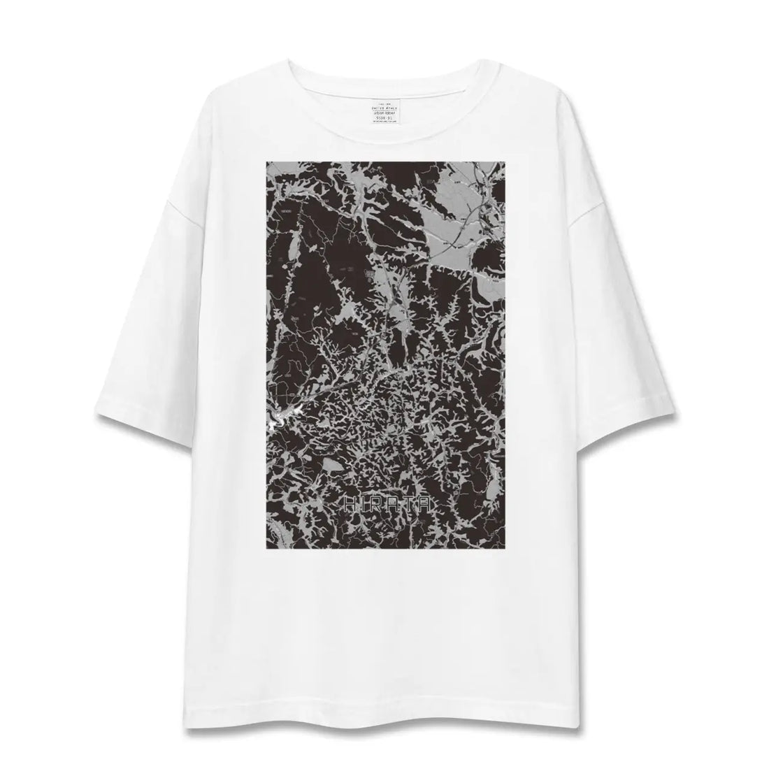 【平田（福島県）】地図柄ビッグシルエットTシャツ