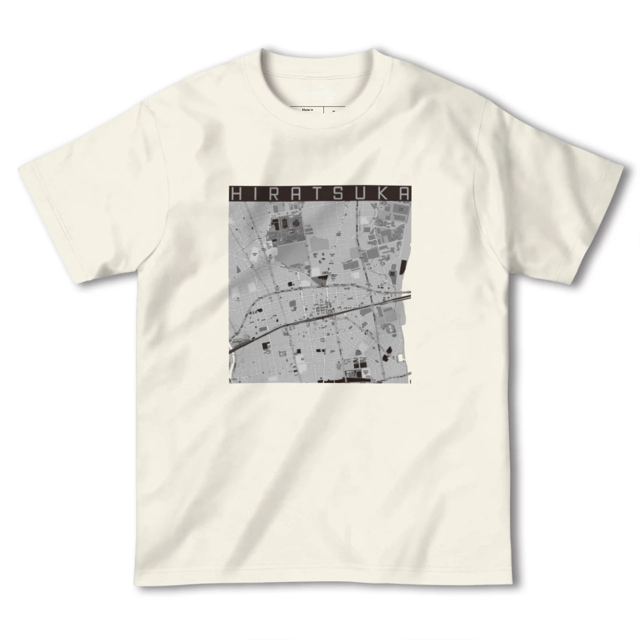 【平塚（神奈川県）】地図柄ヘビーウェイトTシャツ