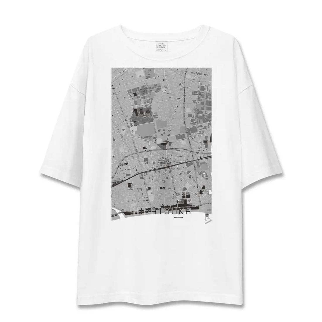 【平塚(神奈川県)】地図柄ビッグシルエットTシャツ