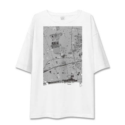 【平塚（神奈川県）】地図柄ビッグシルエットTシャツ