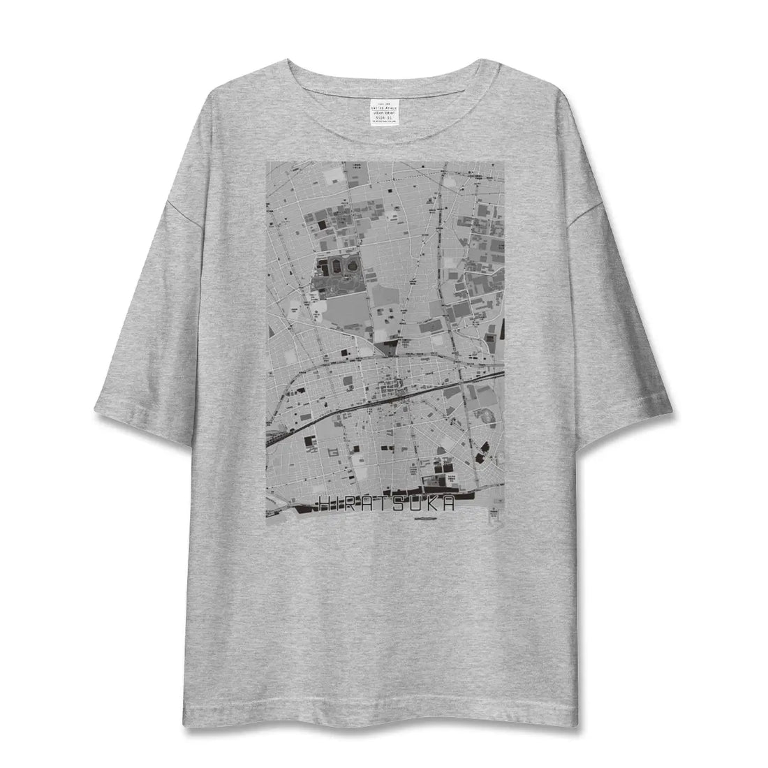 【平塚（神奈川県）】地図柄ビッグシルエットTシャツ