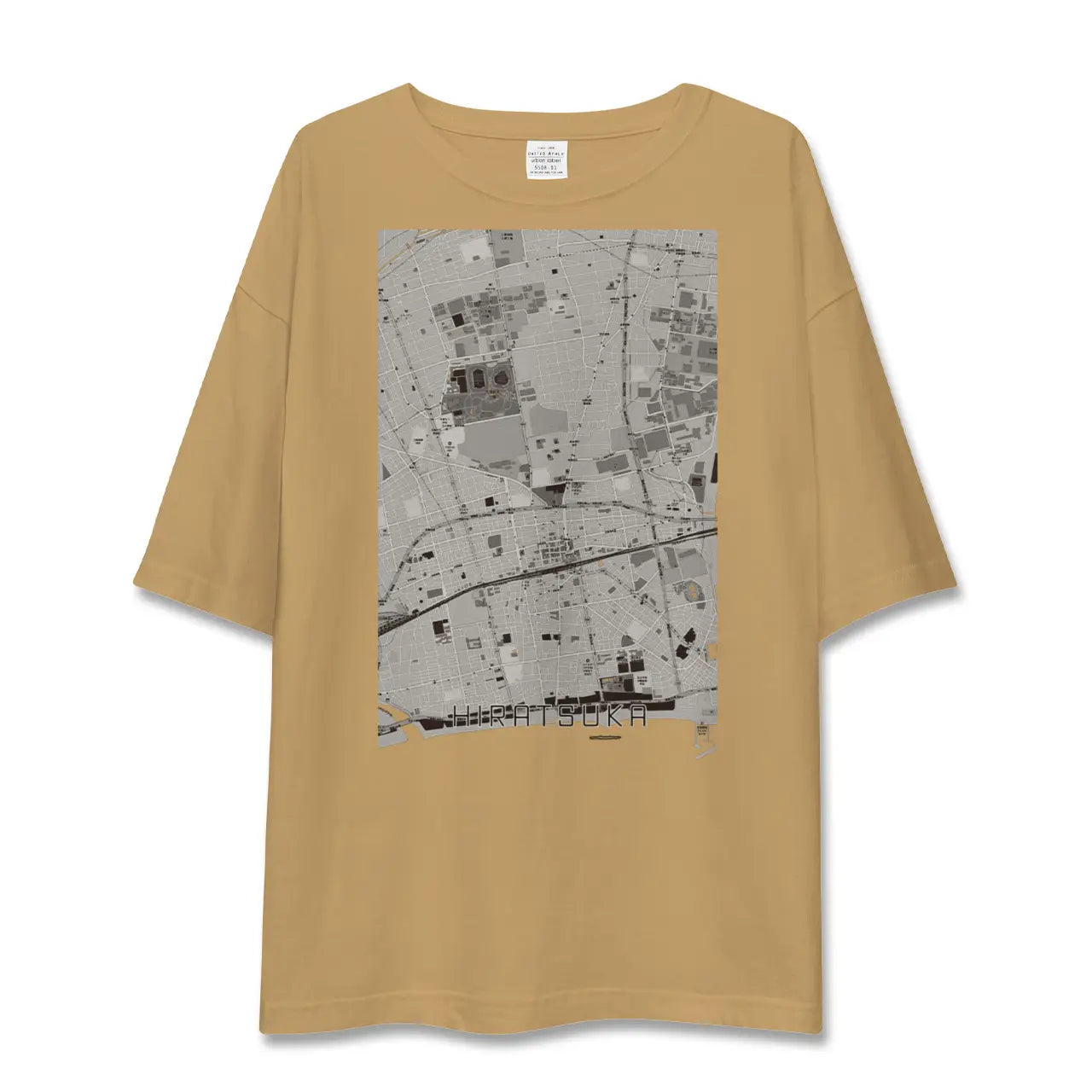 【平塚（神奈川県）】地図柄ビッグシルエットTシャツ