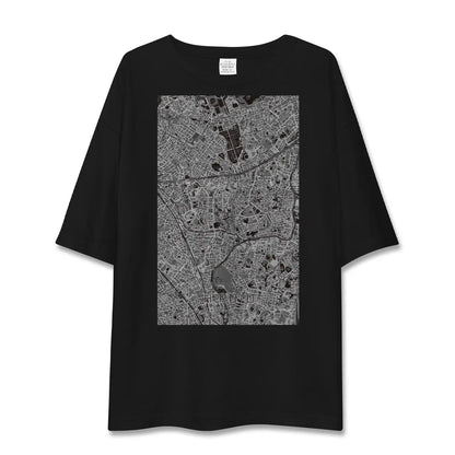 【広尾（東京都）】地図柄ビッグシルエットTシャツ