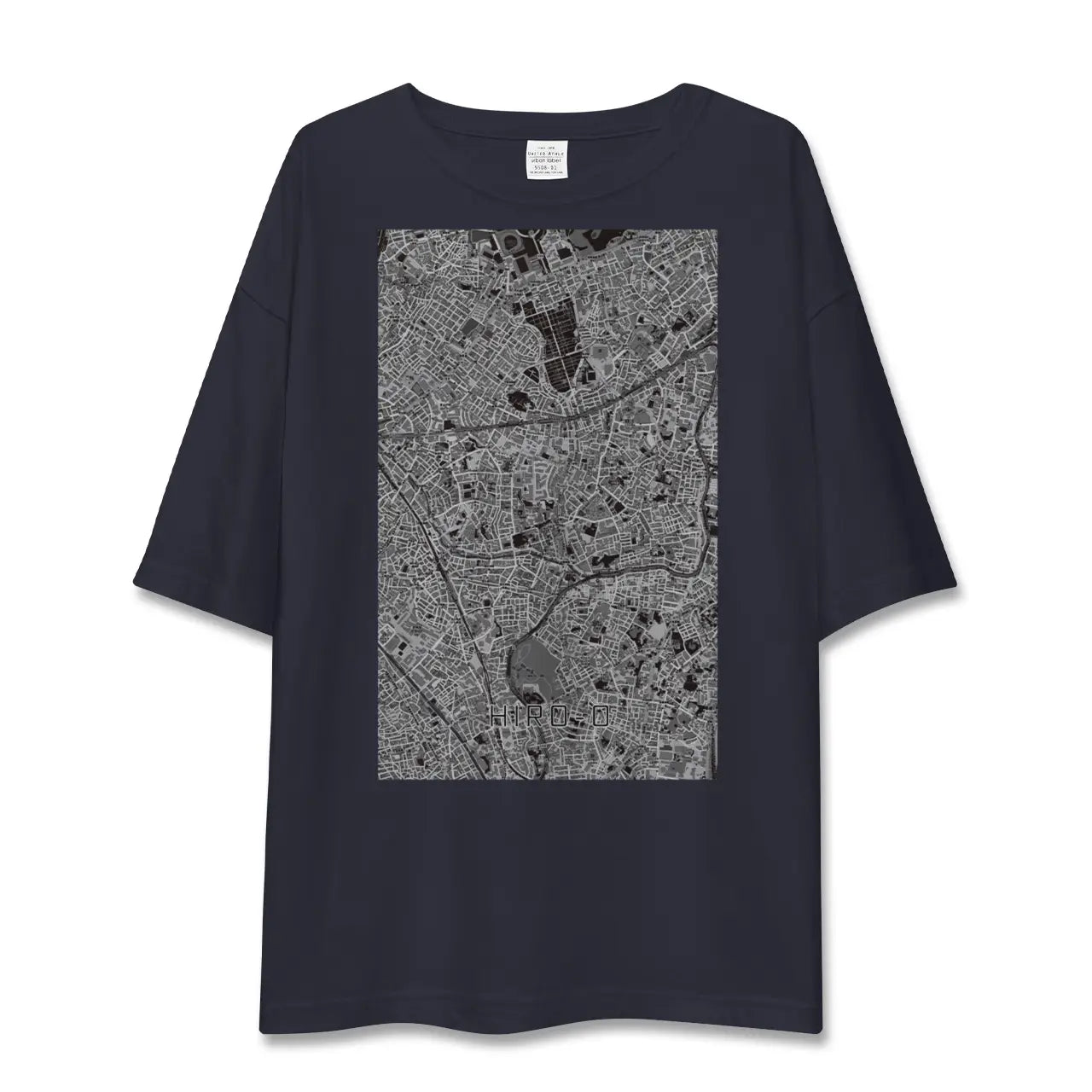 【広尾（東京都）】地図柄ビッグシルエットTシャツ