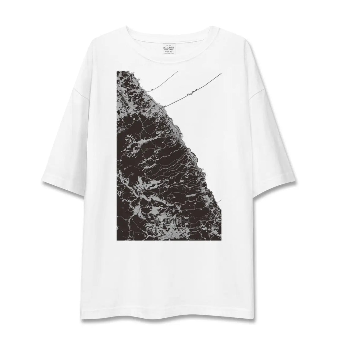 【洋野(岩手県)】地図柄ビッグシルエットTシャツ