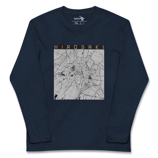 【弘前（青森県）】地図柄ロングスリーブTシャツ