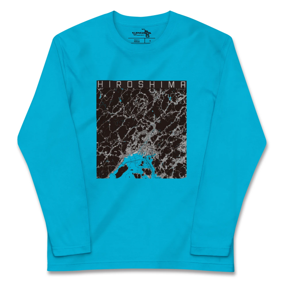【広島2(広島県)】地図柄ロングスリーブTシャツ