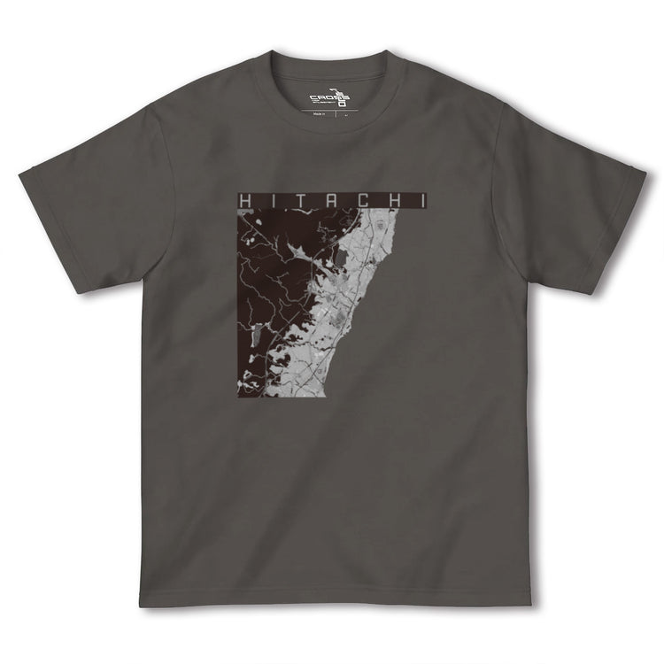 【日立（茨城県）】地図柄ヘビーウェイトTシャツ