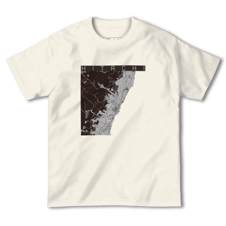 【日立（茨城県）】地図柄ヘビーウェイトTシャツ