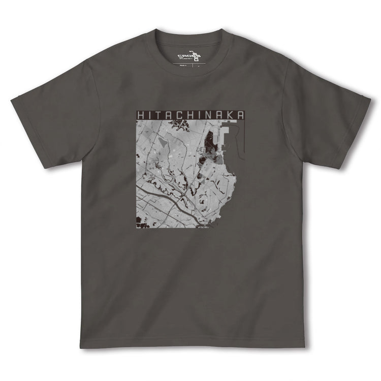 【ひたちなか（茨城県）】地図柄ヘビーウェイトTシャツ