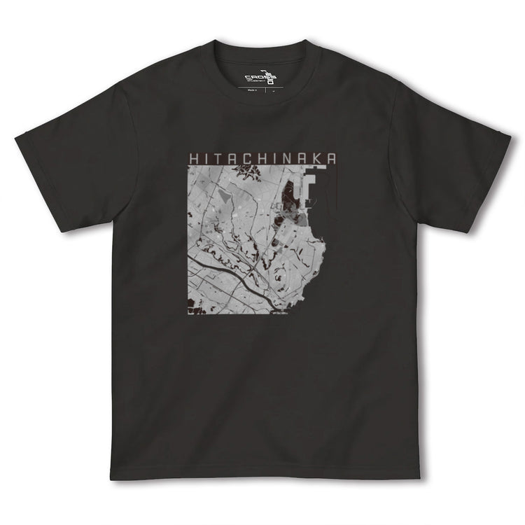 【ひたちなか（茨城県）】地図柄ヘビーウェイトTシャツ