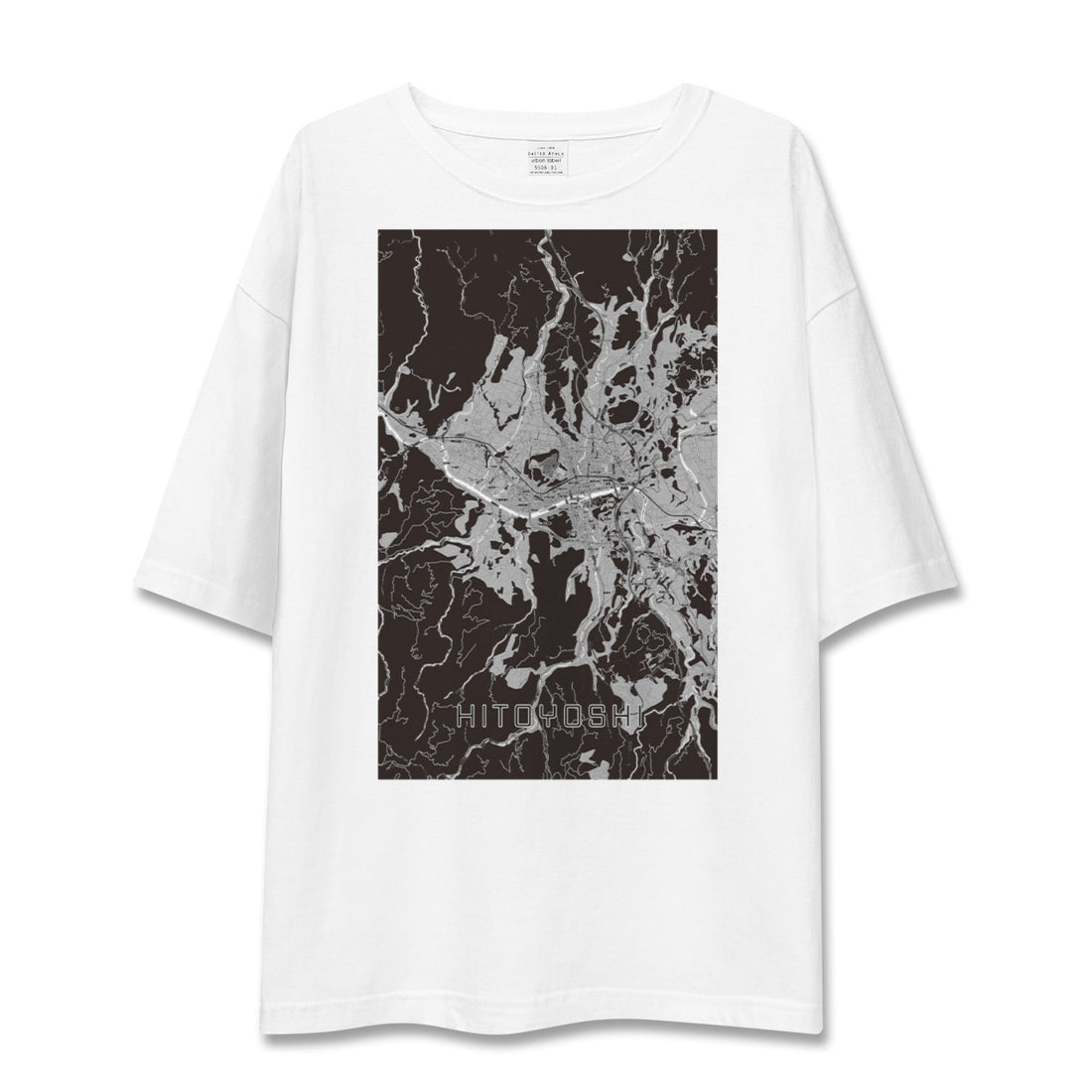 【人吉(熊本県)】地図柄ビッグシルエットTシャツ