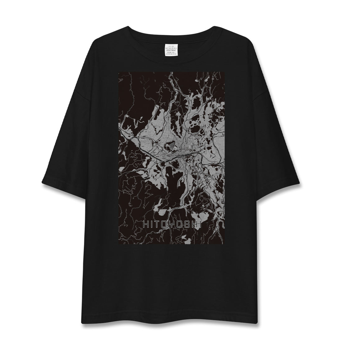 【人吉(熊本県)】地図柄ビッグシルエットTシャツ