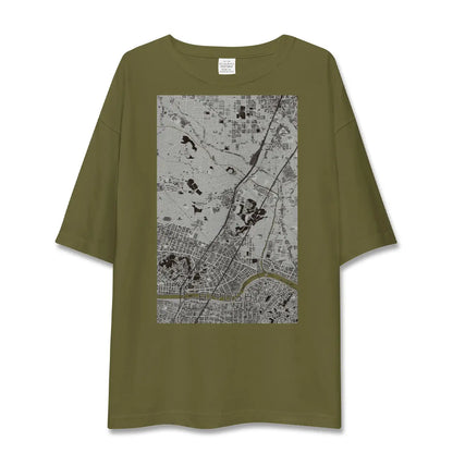 【日吉（神奈川県）】地図柄ビッグシルエットTシャツ