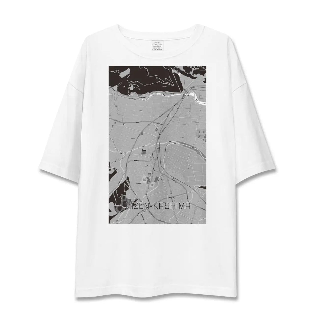 【肥前鹿島(佐賀県)】地図柄ビッグシルエットTシャツ