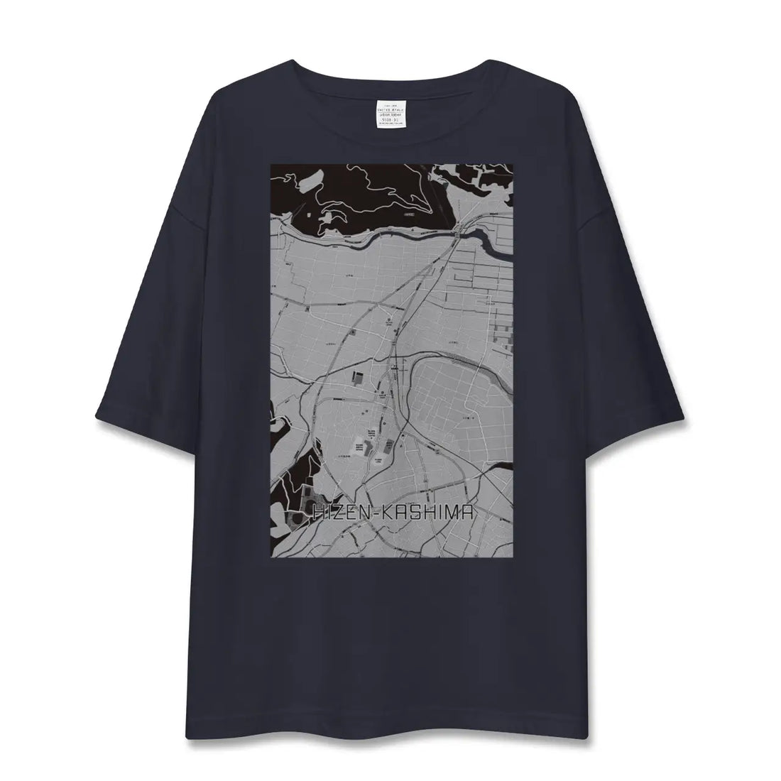 【肥前鹿島（佐賀県）】地図柄ビッグシルエットTシャツ