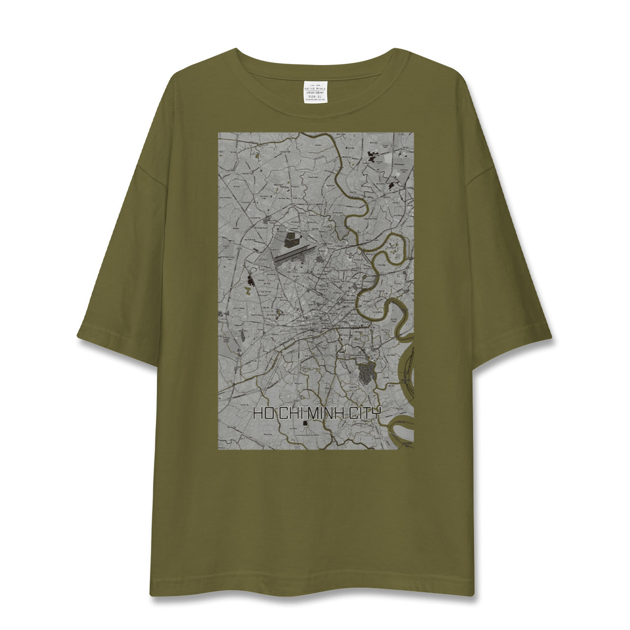 【ホーチミン（ベトナム）】地図柄ビッグシルエットTシャツ