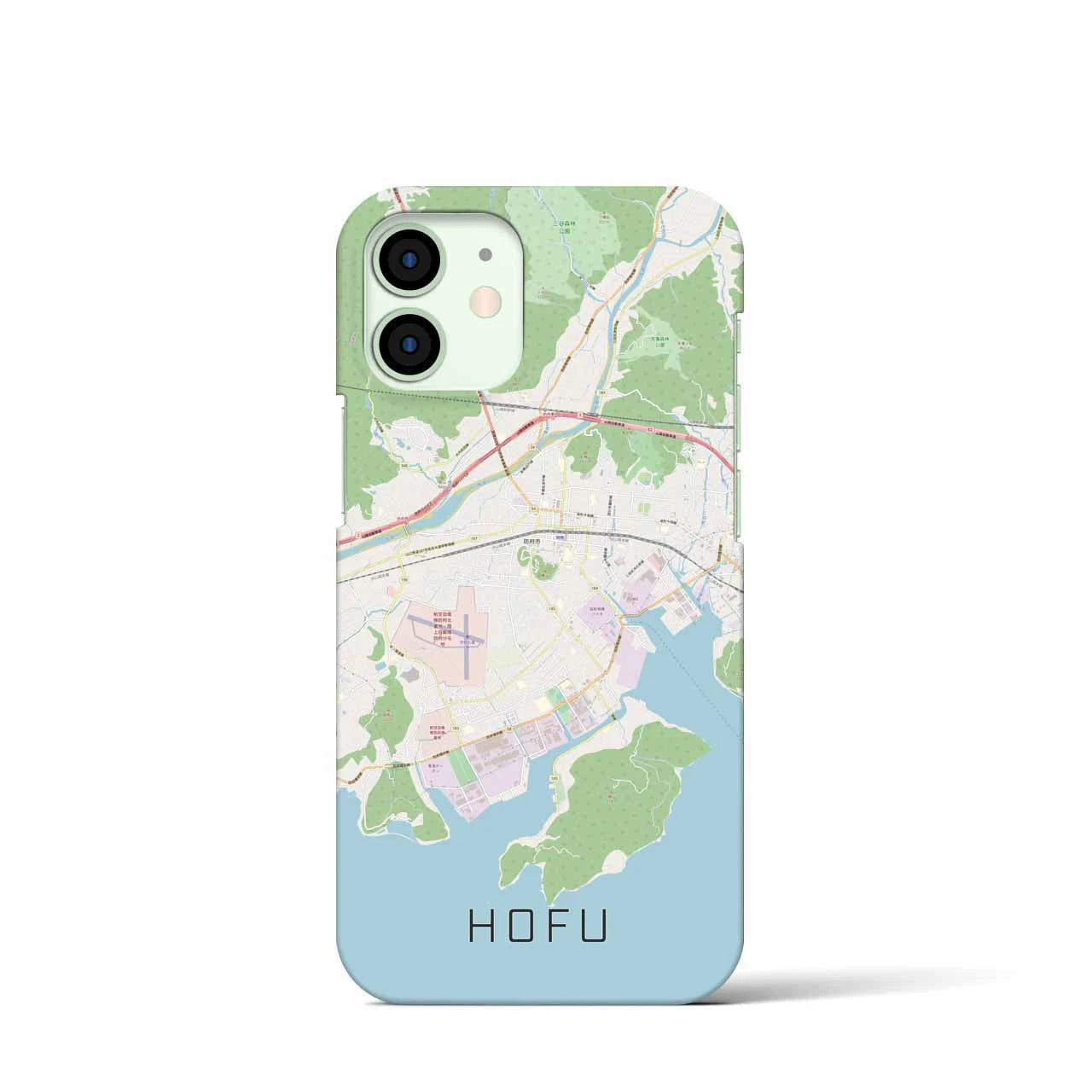 【防府】地図柄iPhoneケース（バックカバータイプ・ナチュラル）iPhone 12 mini 用