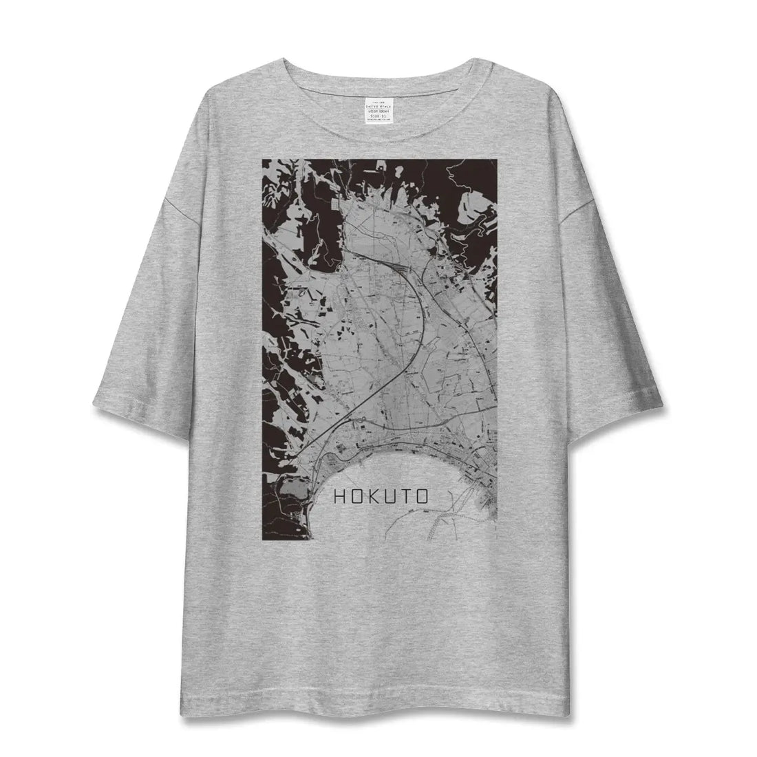 【北斗（北海道）】地図柄ビッグシルエットTシャツ