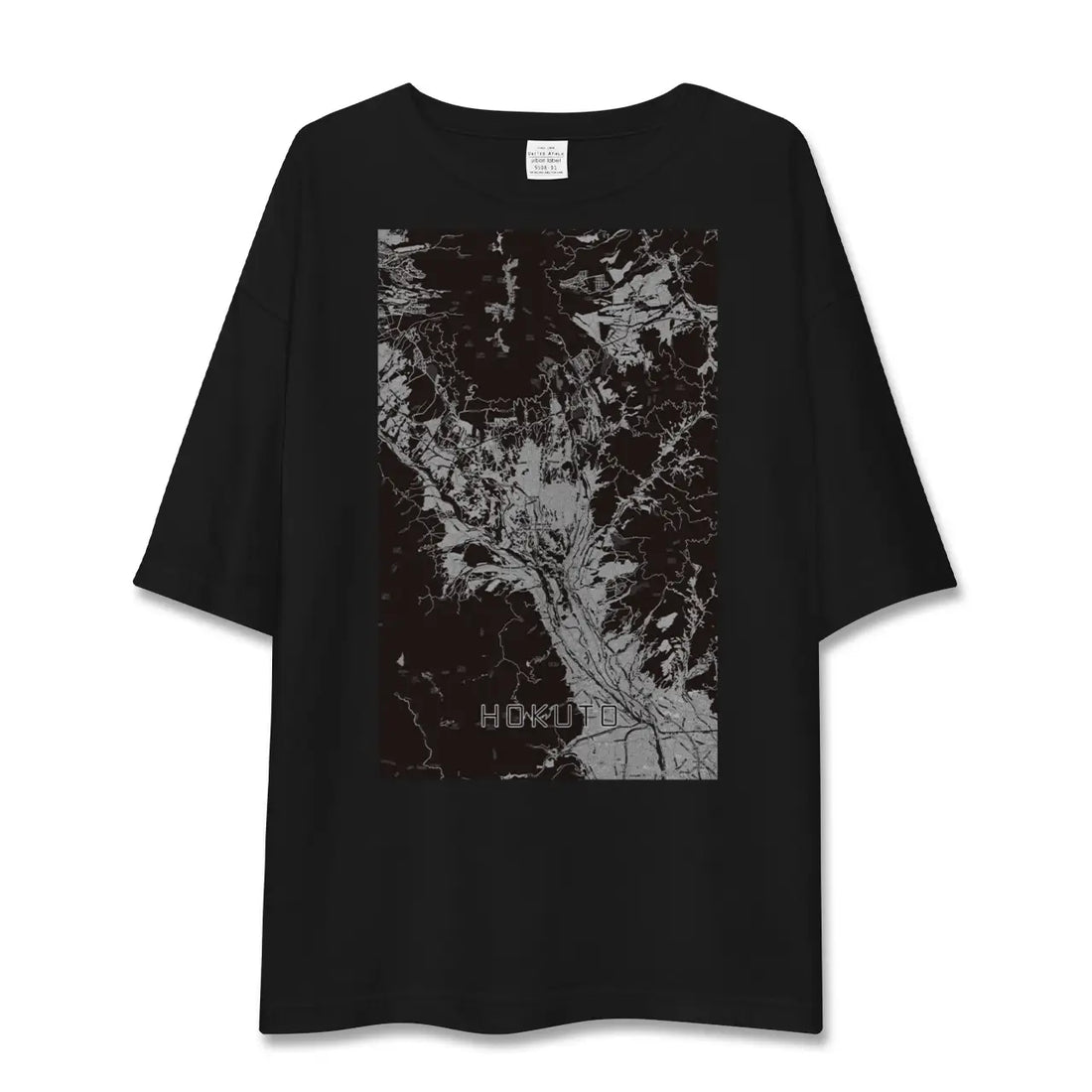 【北杜(山梨県)】地図柄ビッグシルエットTシャツ