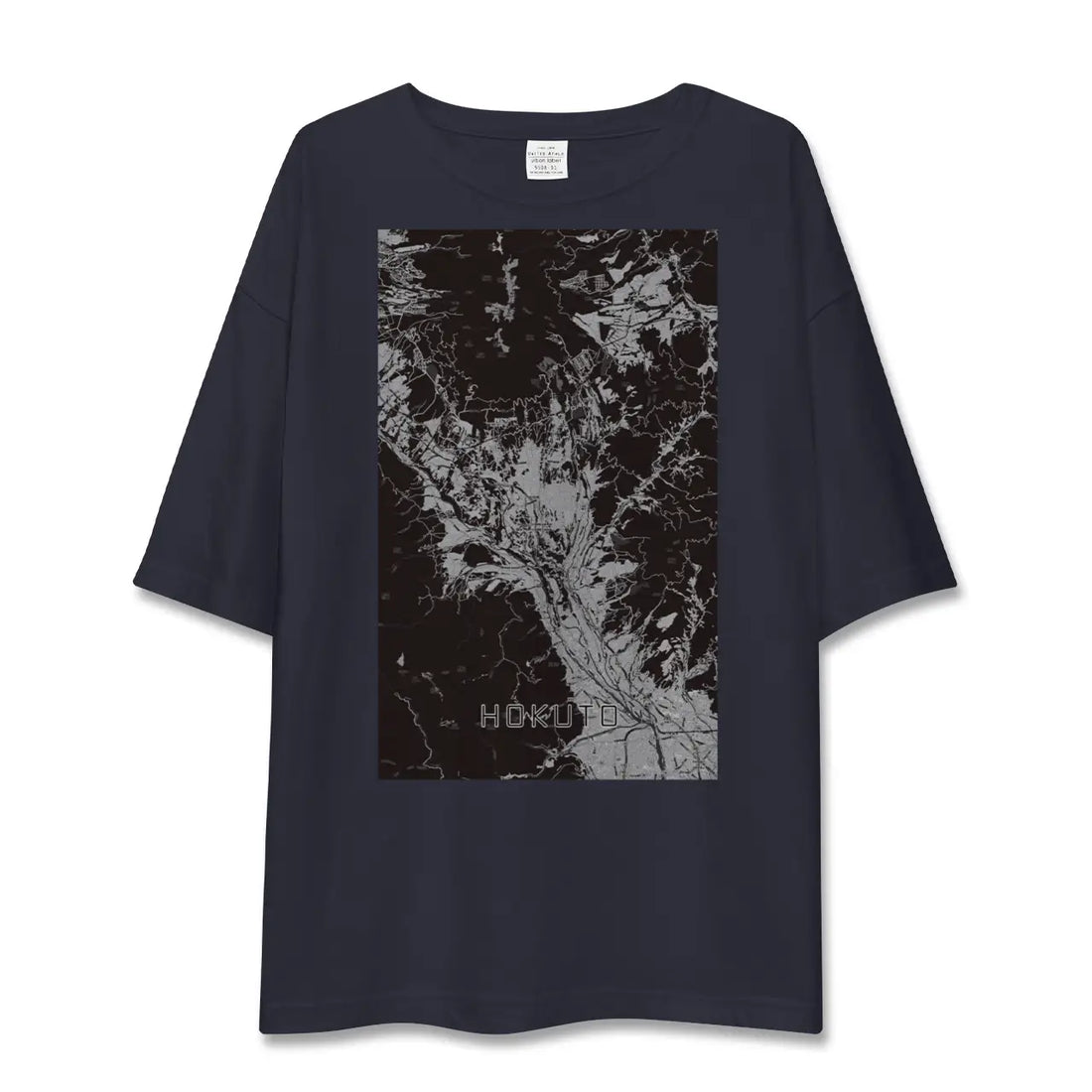 【北杜（山梨県）】地図柄ビッグシルエットTシャツ