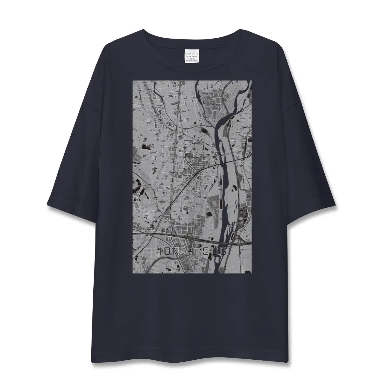 【本厚木（神奈川県）】地図柄ビッグシルエットTシャツ