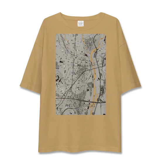 【本厚木（神奈川県）】地図柄ビッグシルエットTシャツ