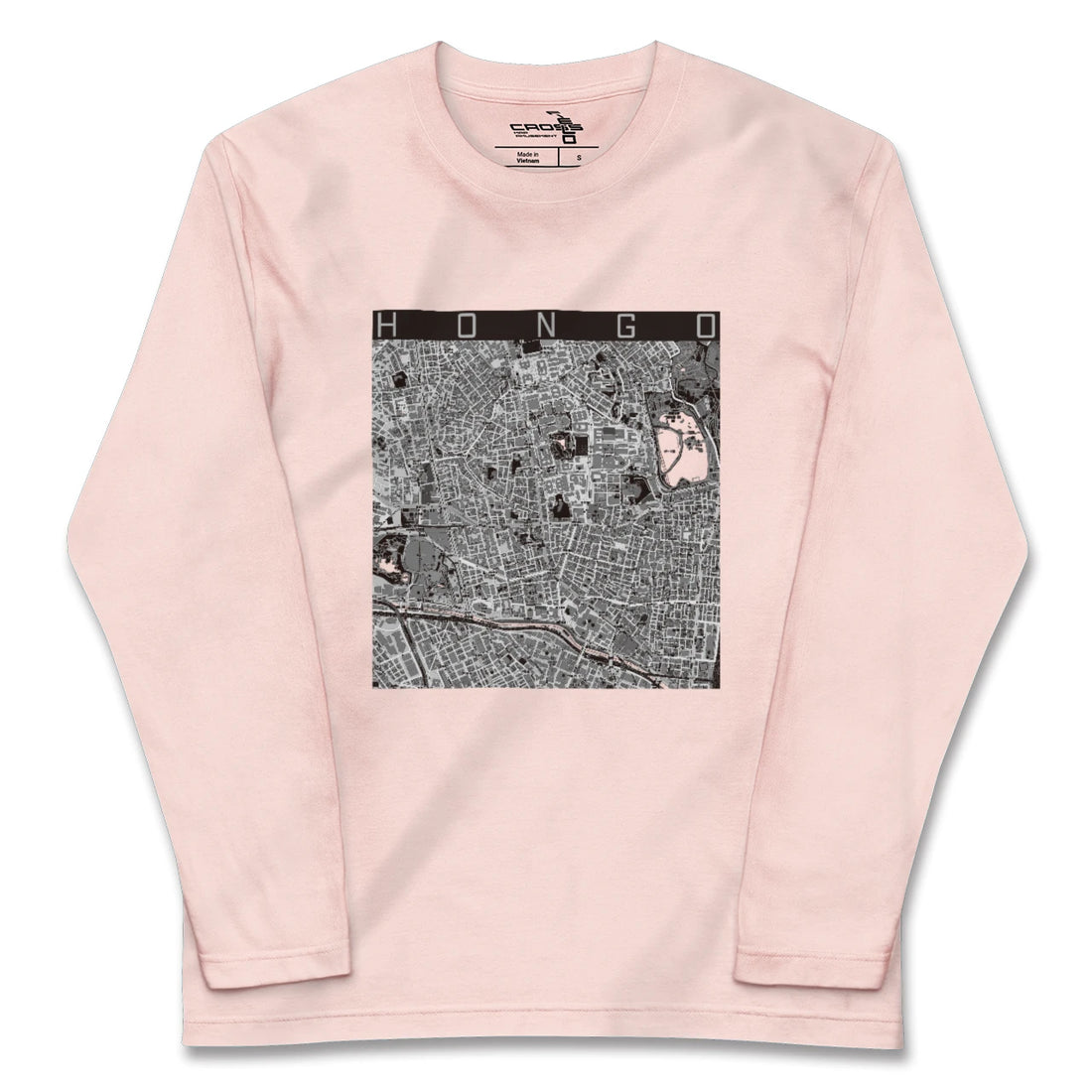 【本郷(東京都)】地図柄ロングスリーブTシャツ