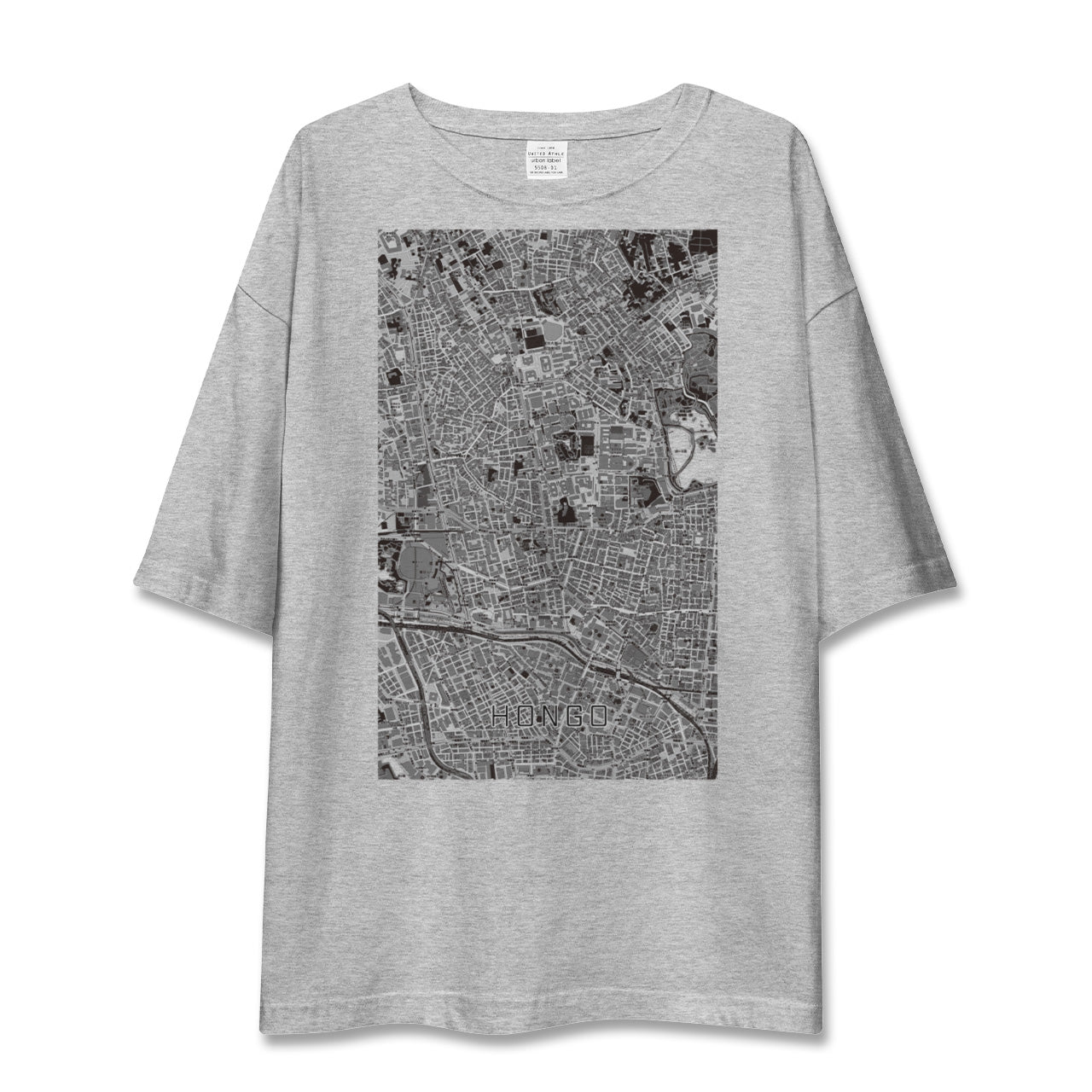 【本郷（東京都）】地図柄ビッグシルエットTシャツ