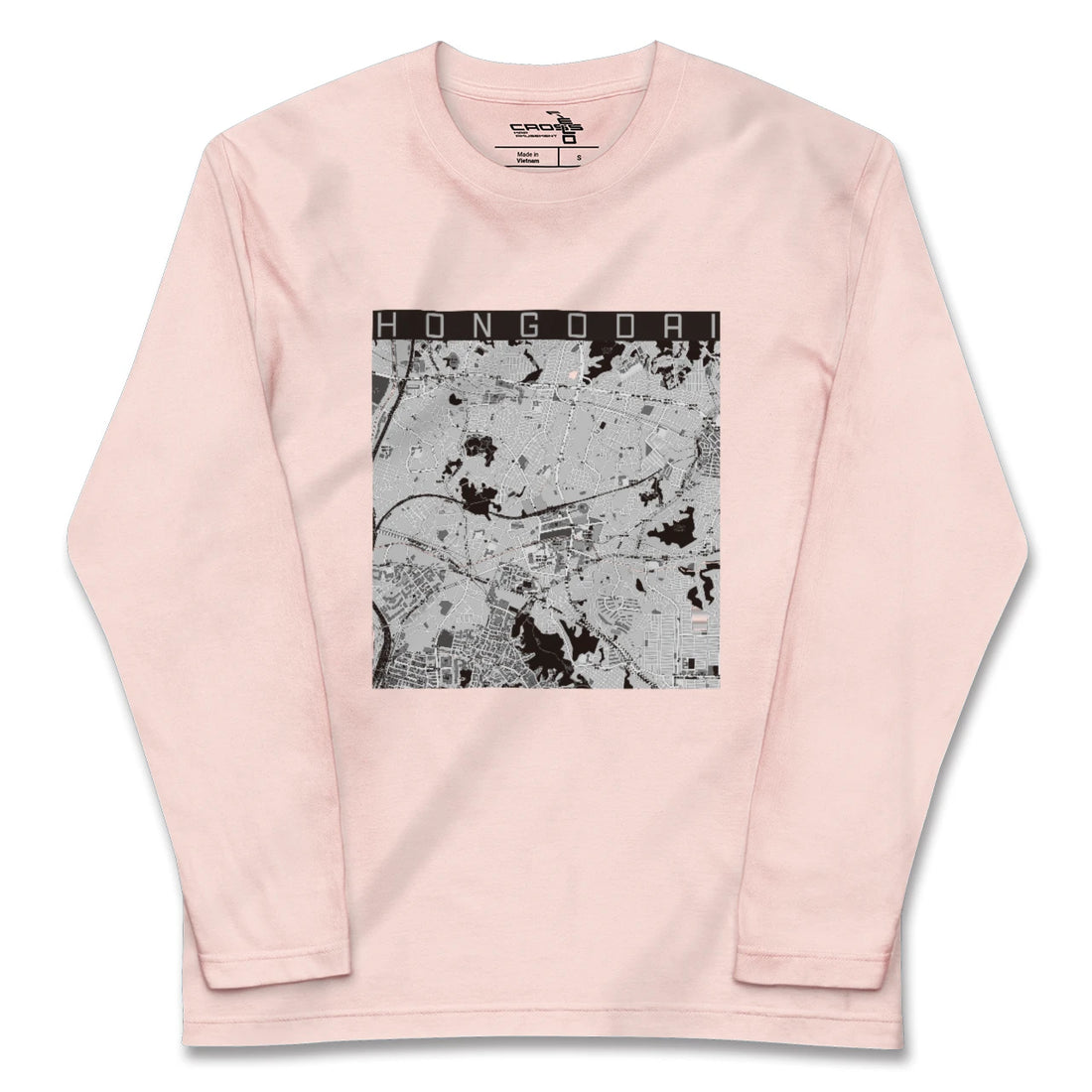 【本郷台(神奈川県)】地図柄ロングスリーブTシャツ