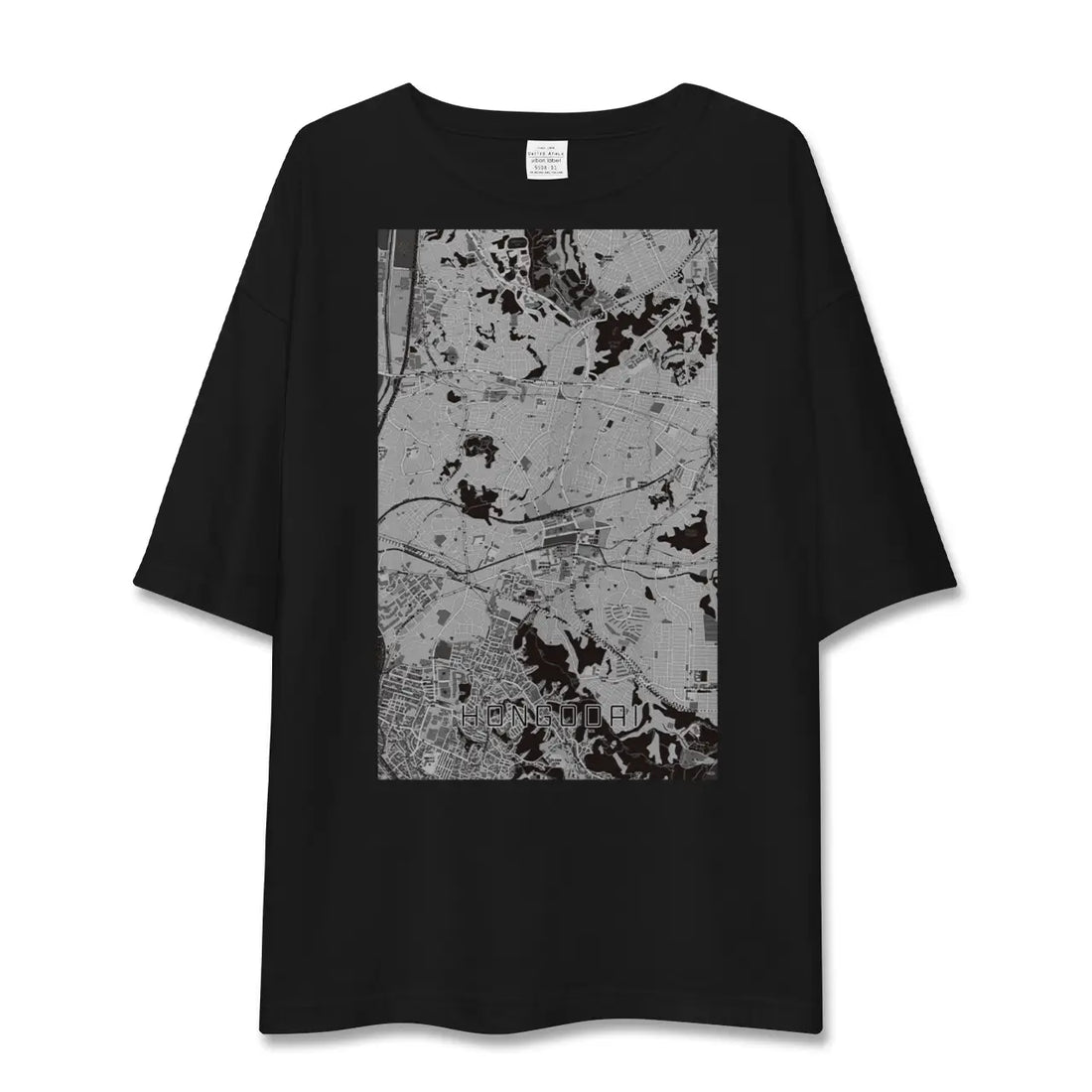 【本郷台（神奈川県）】地図柄ビッグシルエットTシャツ