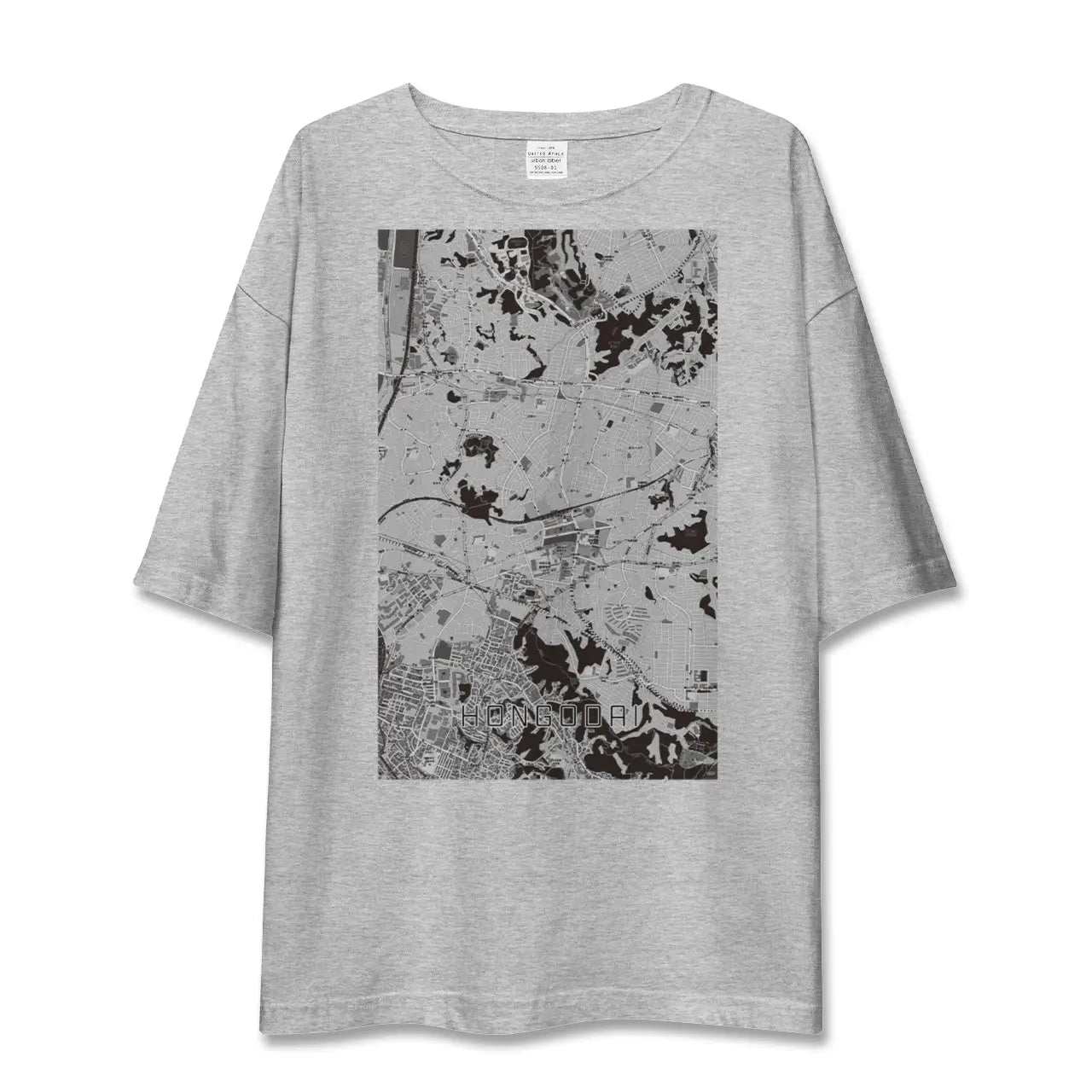 【本郷台（神奈川県）】地図柄ビッグシルエットTシャツ