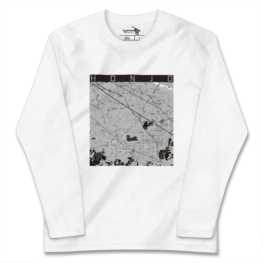 【本庄(埼玉県)】地図柄ロングスリーブTシャツ