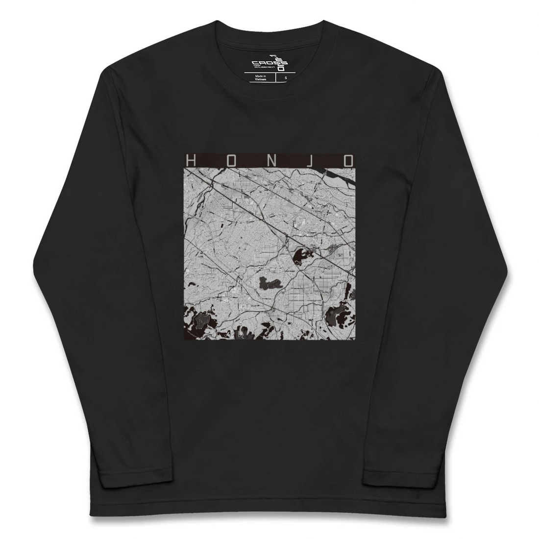 【本庄(埼玉県)】地図柄ロングスリーブTシャツ