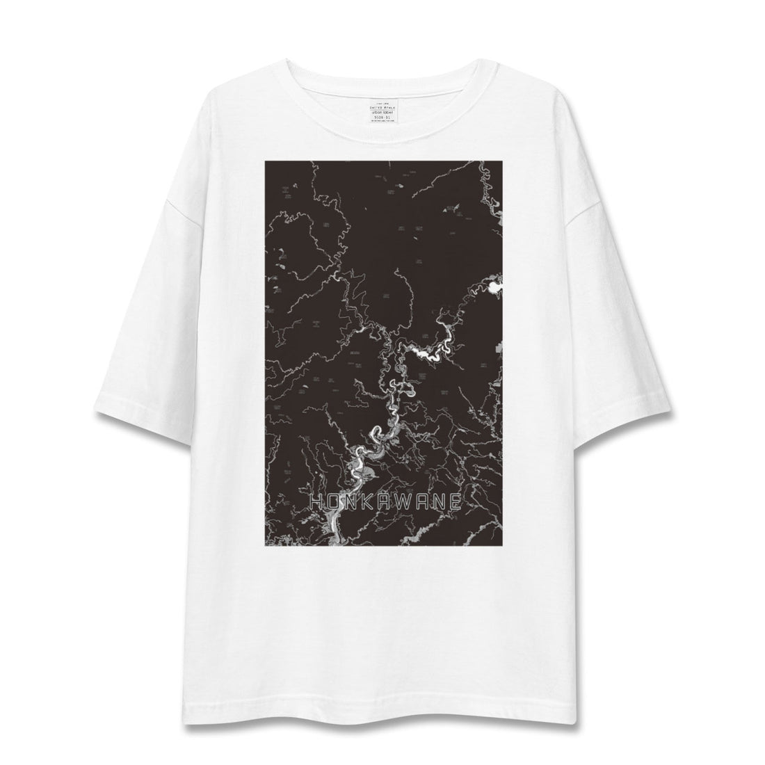 【本川根（静岡県）】地図柄ビッグシルエットTシャツ