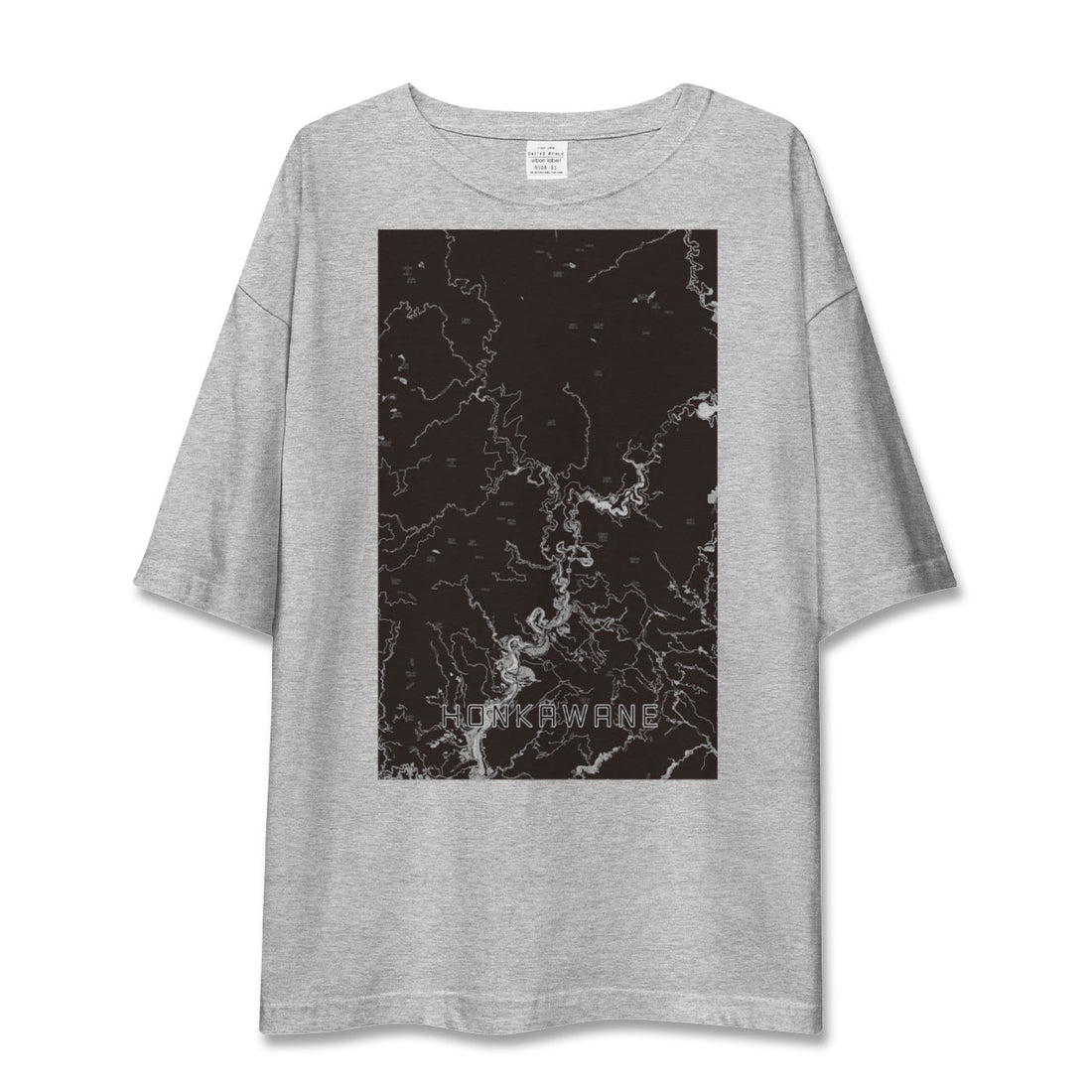 【本川根(静岡県)】地図柄ビッグシルエットTシャツ