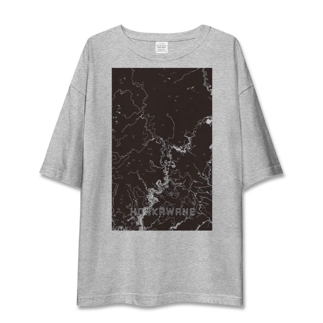 【本川根（静岡県）】地図柄ビッグシルエットTシャツ