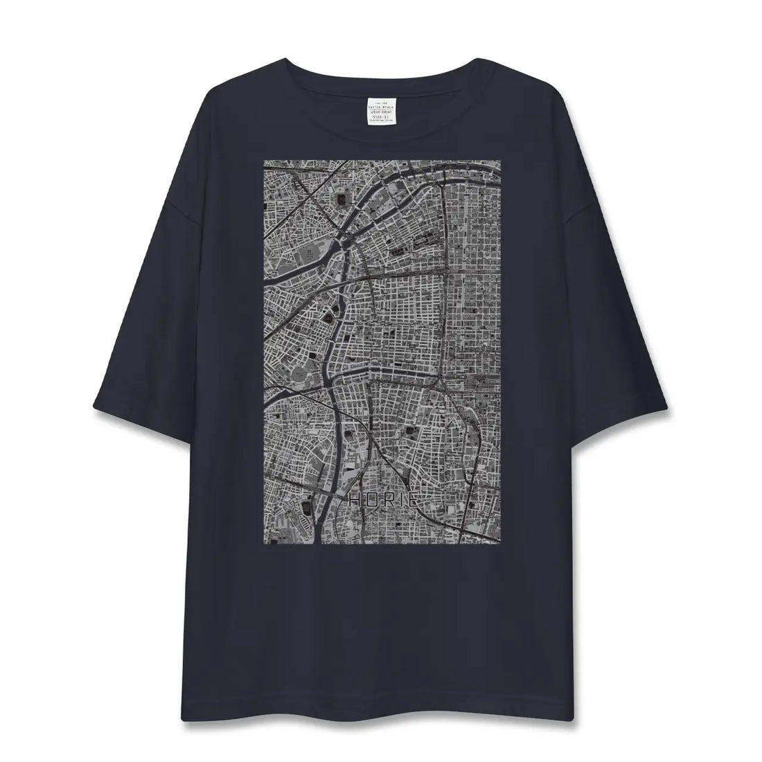 【堀江（大阪府）】地図柄ビッグシルエットTシャツ