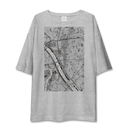【堀切菖蒲園（東京都）】地図柄ビッグシルエットTシャツ