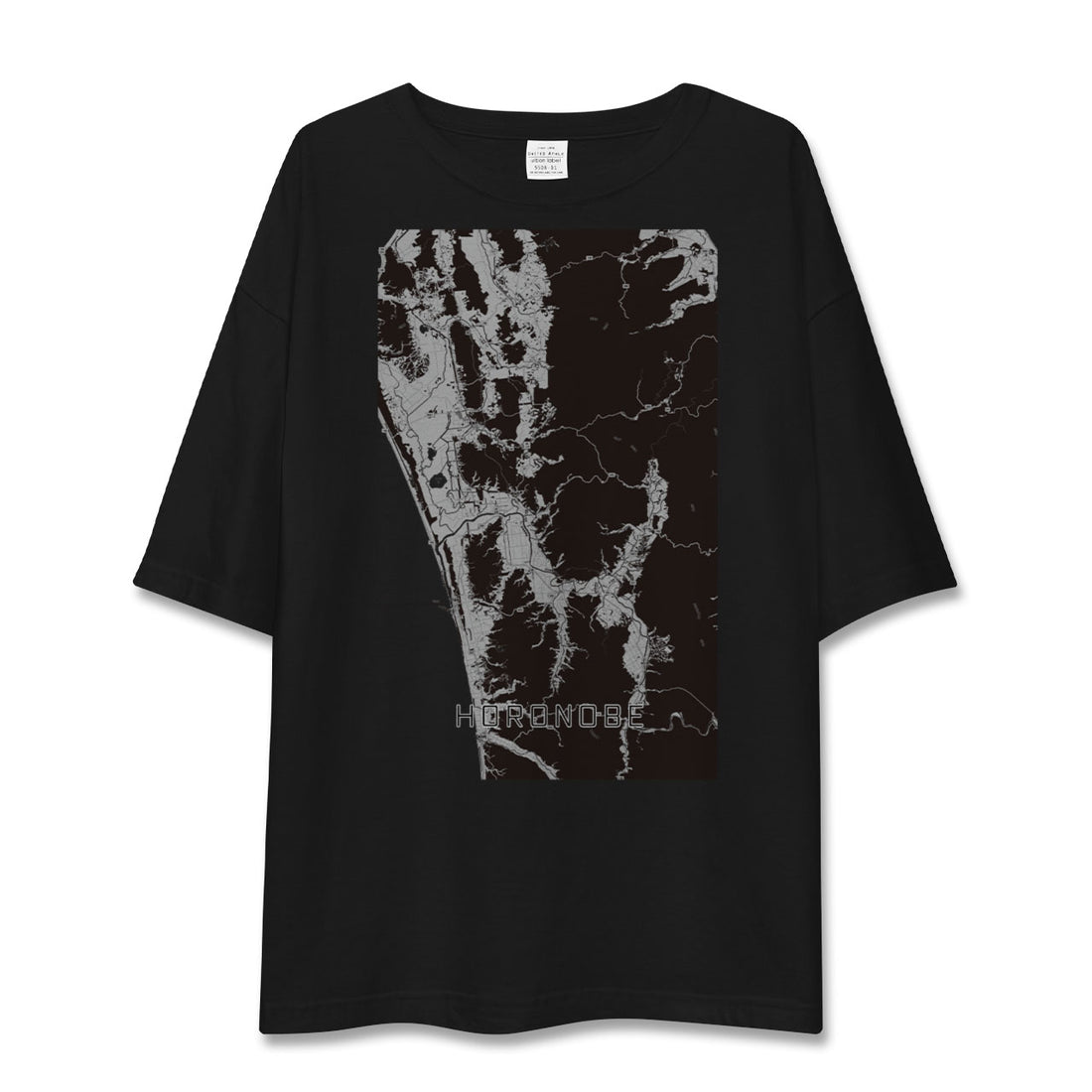 【幌延(北海道)】地図柄ビッグシルエットTシャツ