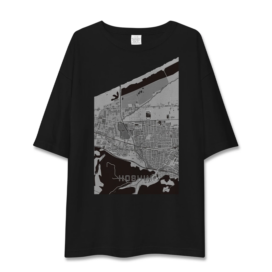 【ほしみ(北海道)】地図柄ビッグシルエットTシャツ