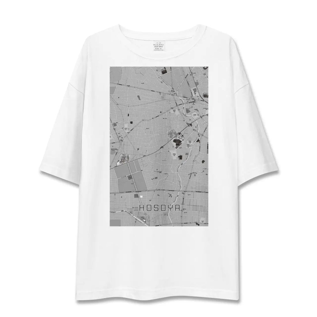【細谷（群馬県）】地図柄ビッグシルエットTシャツ