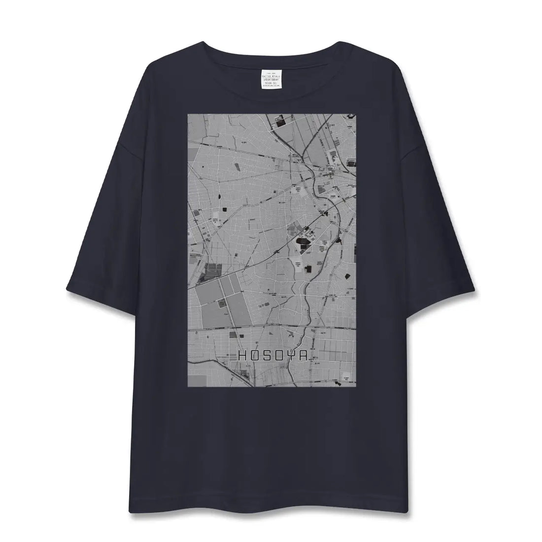 【細谷（群馬県）】地図柄ビッグシルエットTシャツ