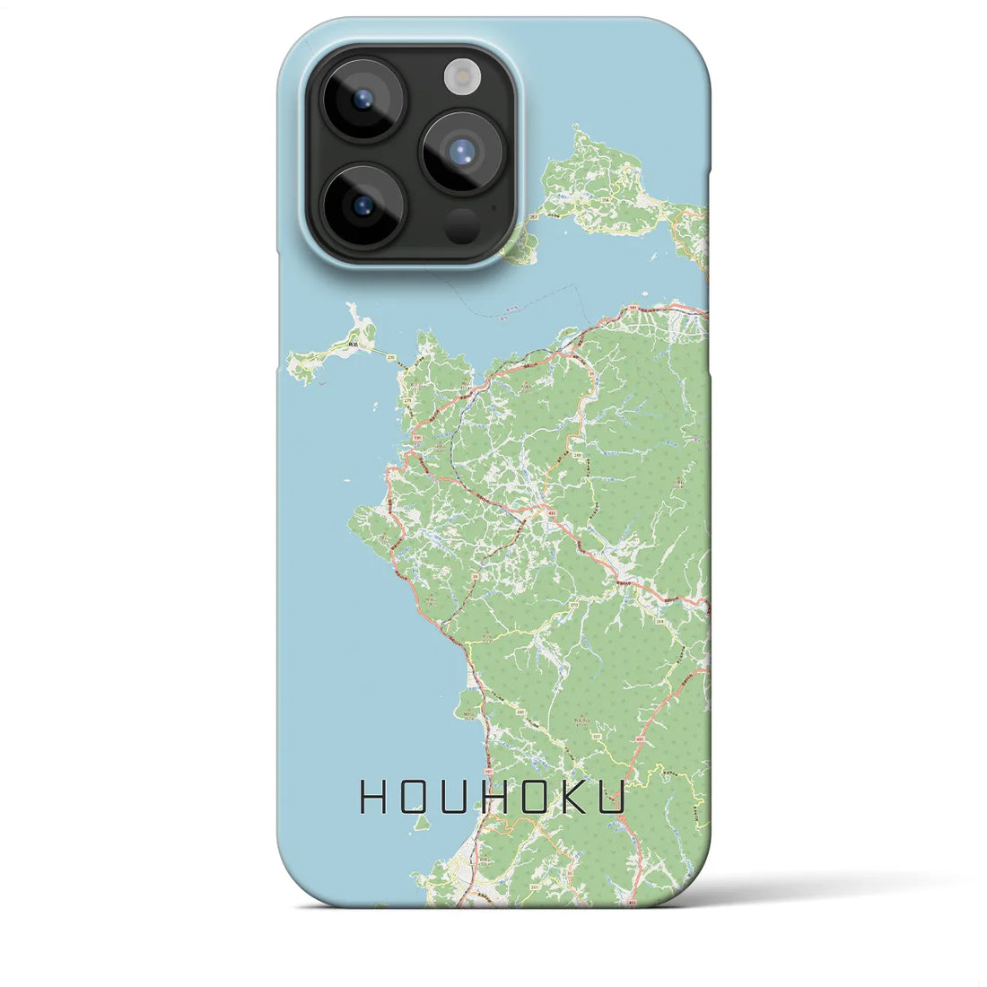 【豊北】地図柄iPhoneケース（バックカバータイプ・ナチュラル）iPhone 15 Pro Max 用