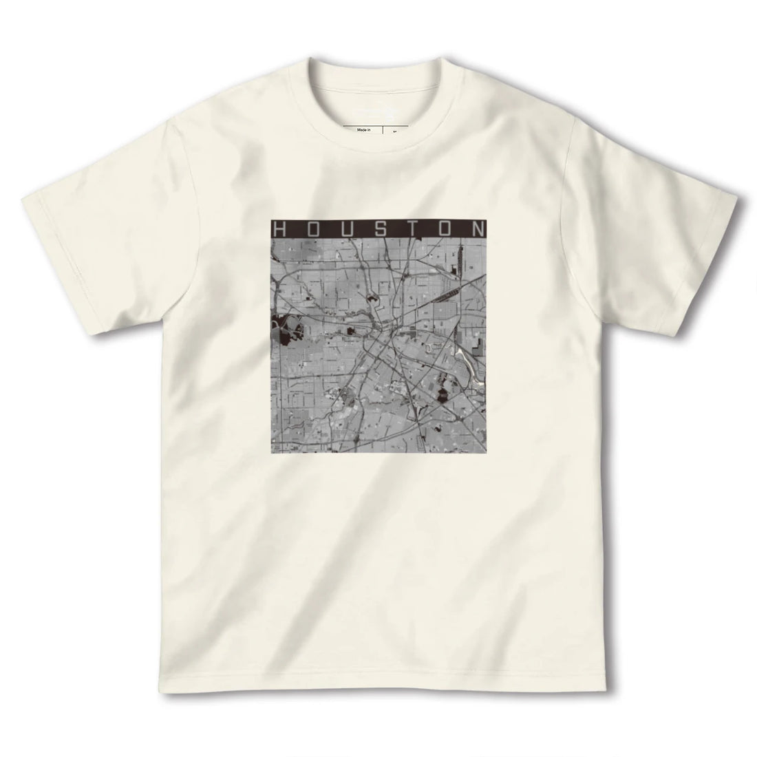 【ヒューストン(アメリカ)】地図柄ヘビーウェイトTシャツ