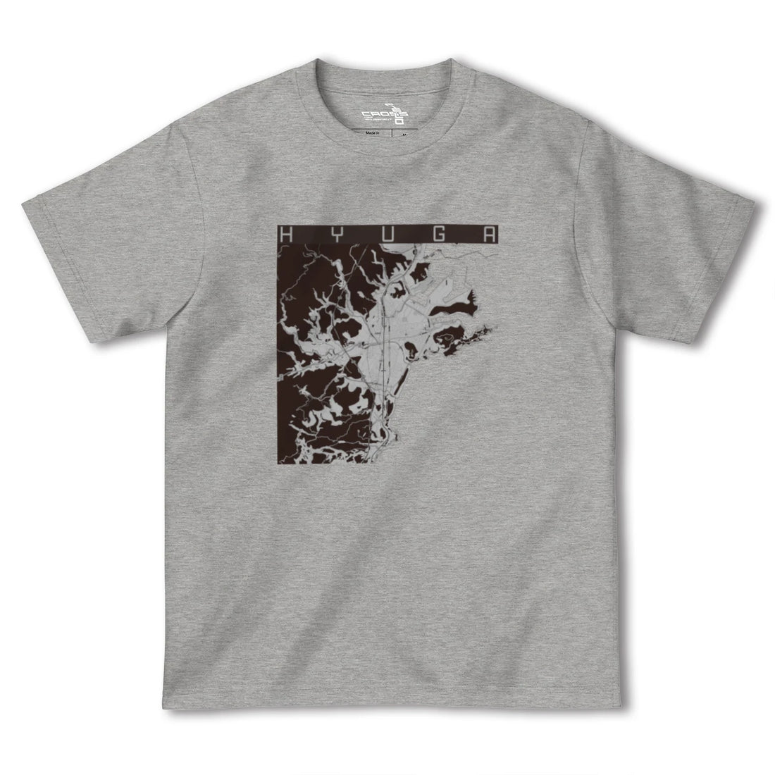 【日向(宮崎県)】地図柄ヘビーウェイトTシャツ