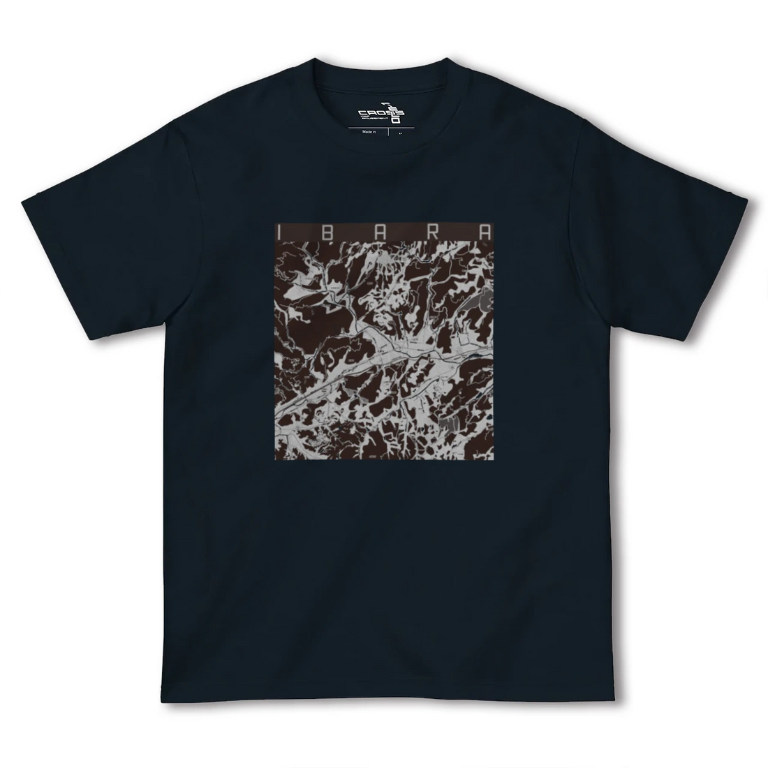 【井原(岡山県)】地図柄ヘビーウェイトTシャツ