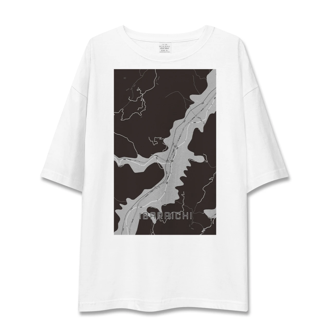 【井原市（広島県）】地図柄ビッグシルエットTシャツ