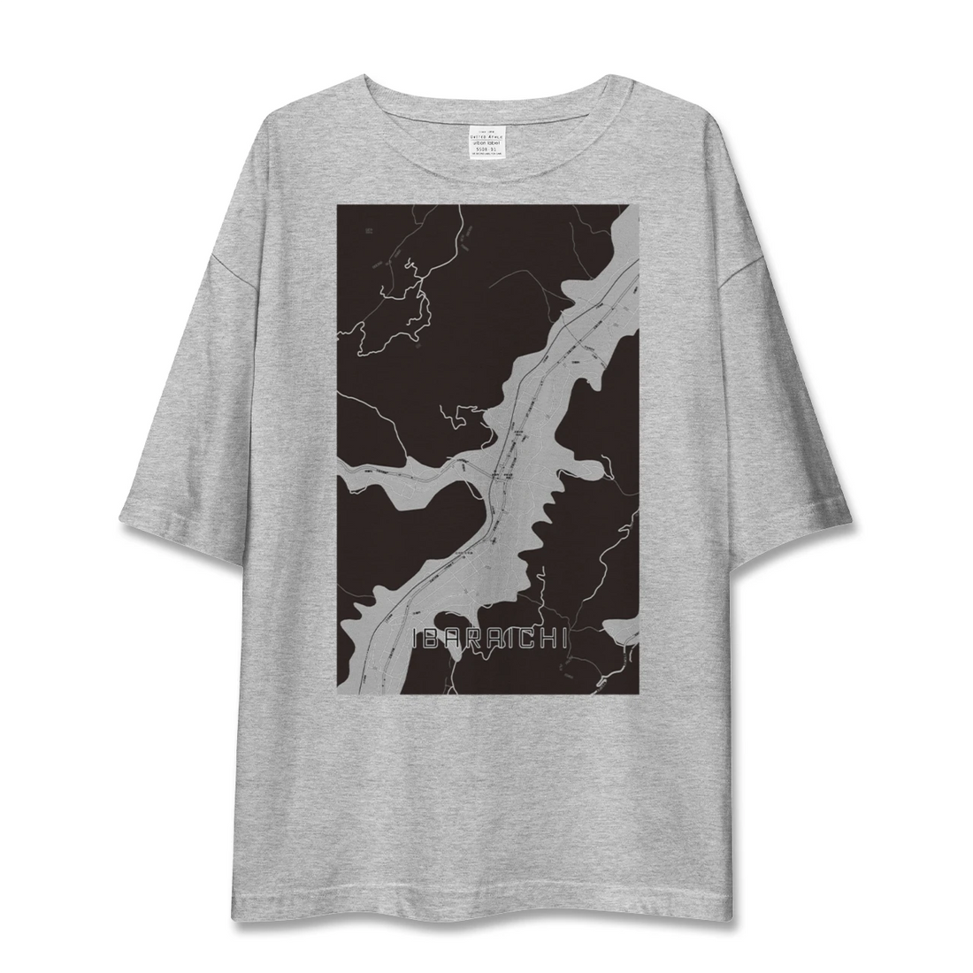 【井原市(広島県)】地図柄ビッグシルエットTシャツ