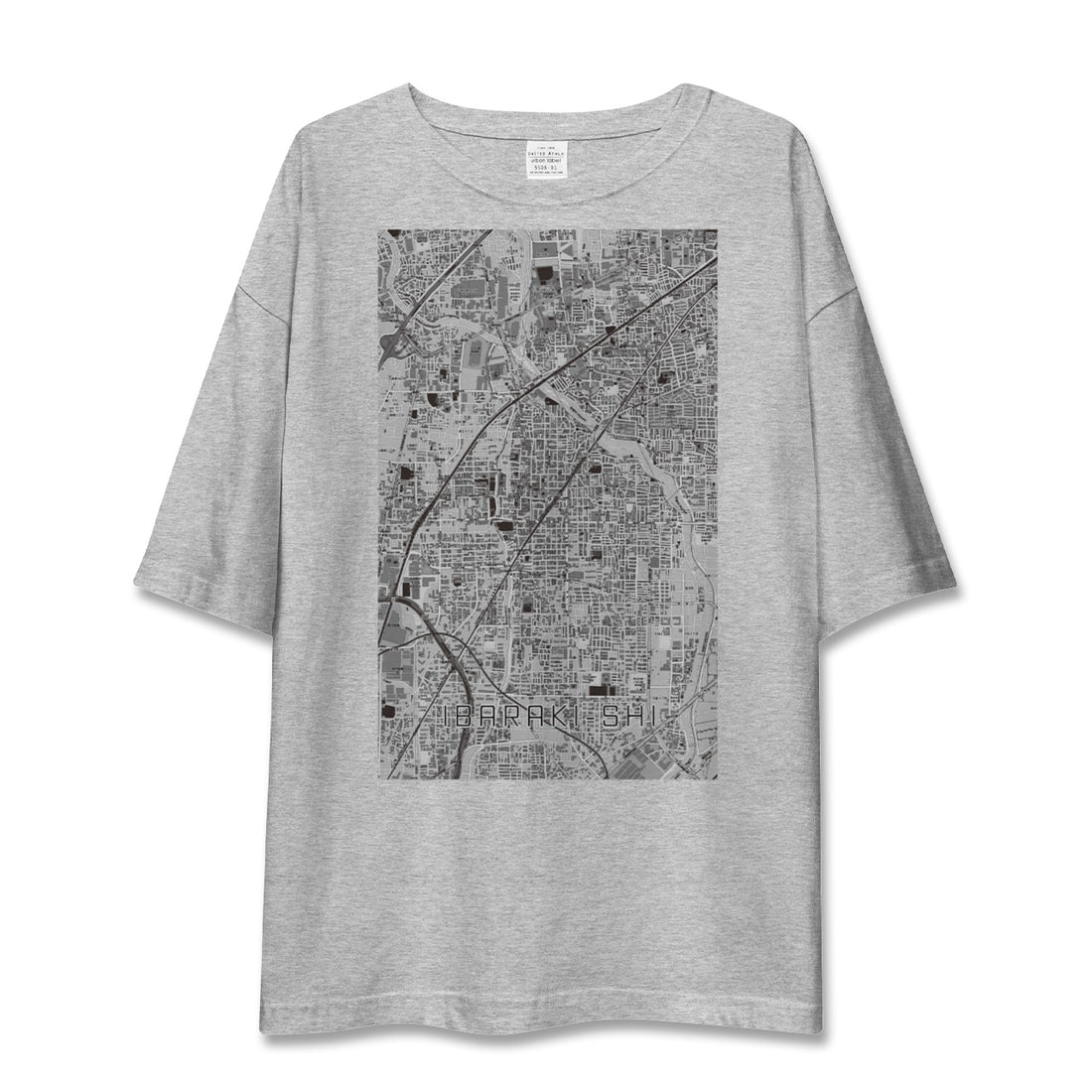 【茨木市（大阪府）】地図柄ビッグシルエットTシャツ